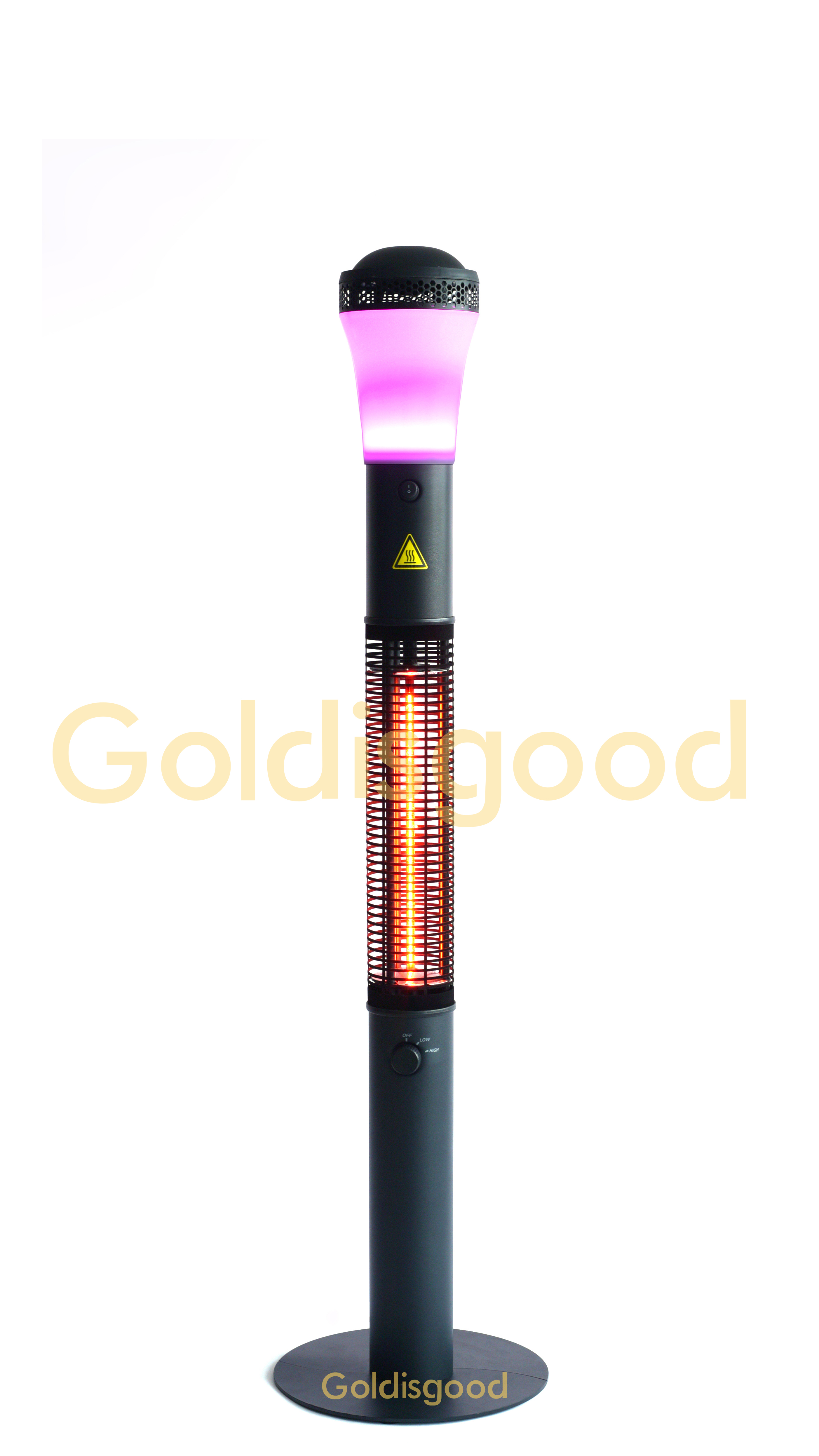 Gold tube infrared heater
